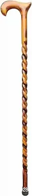 Classic Wooden Walking Stick In 36 Inch | Walking Stick For Elders(Brown)