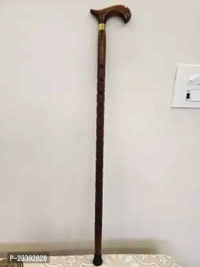 Classic Morning Wooden Walking Stick In Antique Design For Men