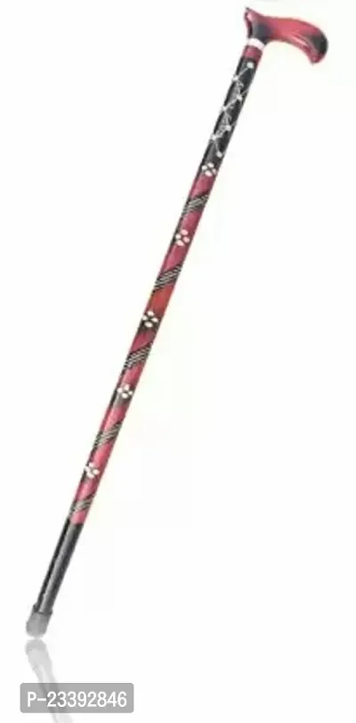 Classic Morning Wooden Walking Stick In Puff Design For Men And Women-thumb0