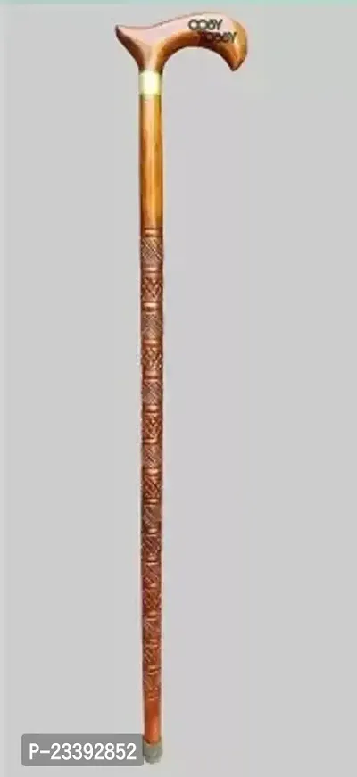 Classic Morning Wooden Walking Stick In Pipe For Men And Women