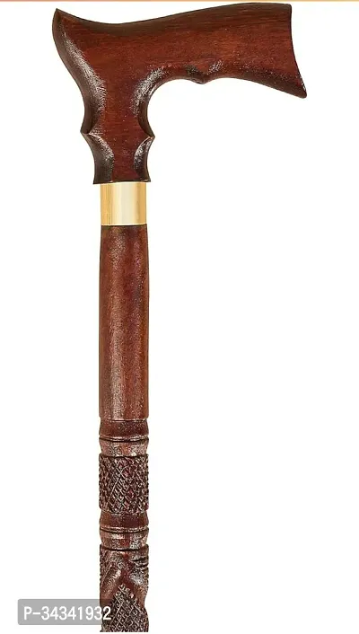 Antique Wooden Walking Stick For Old Person-thumb0