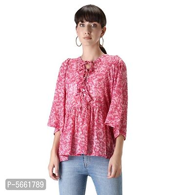 Trendy Rayon Deep Cut Top for Women-thumb0