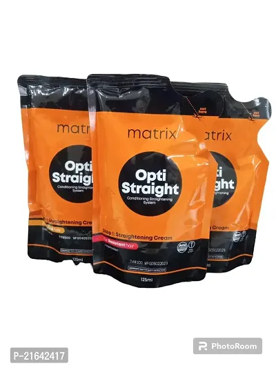 matrix Opti straight  for normal hair straightening cream 125ml pack off 3
