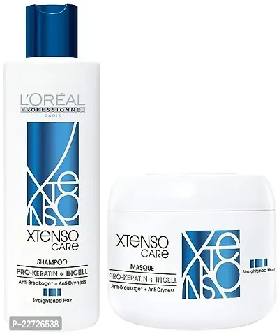 L'Oreacute;al Professionnel Xtenso Care Shampoo For Straightened Hair, 250 ML |Xtenso Care mask, 196 gm |-thumb0