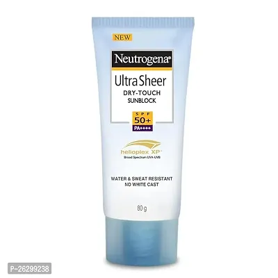 Neutrogena Ultra sheer Sunscreen, SPF 50+, Ultra light, for oily and dry skin, 80 ml