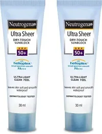 NEUTROGENA Ultra Sheer Dry Touch Sunblock 30ml SPF 50+ (Pack of 2) (2 Items in the set)-thumb2