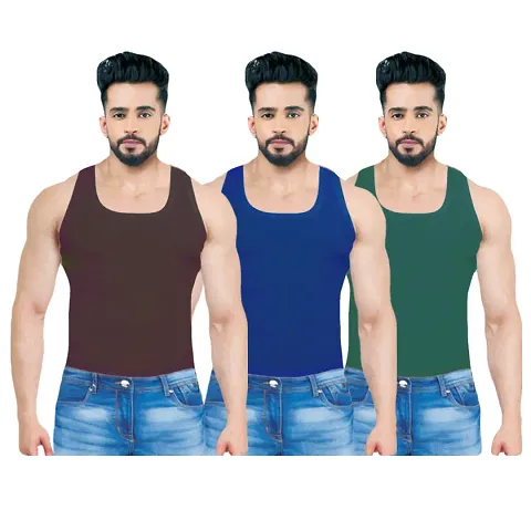 Stylish Solid Vest for Men Pack of 3