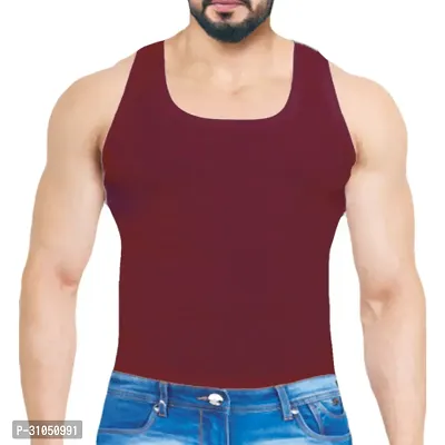 Stylish Cotton Solid Vest for Men Pack of 3-thumb2