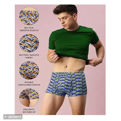 Men Cotton Trunks PrintedInner Elastic Regular Fit Pack Of 3-thumb3