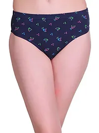 Hipster Cotton Stretch Printed Underwear Panties for Women Daily Use UltraSoft Waist Elastic Combo  Anti Bacterial Bikini Panty Pack Of 5-thumb2