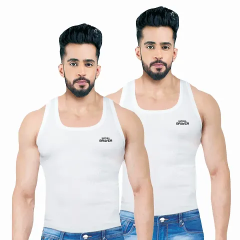 Stylish Cotton Solid Vest for Men