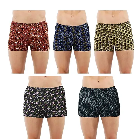 Men Cotton Trunks PrintedInner Elastic Regular Fit