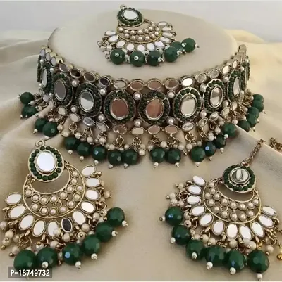 Stylish Green Alloy  Jewellery Set For Women-thumb0