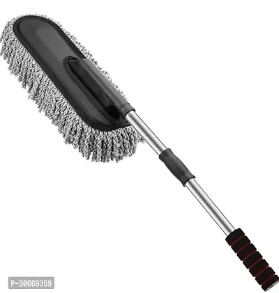 SHINERO Microfiber Car Cleaning Soft Brush Ideal as Mop Duster Washing Brush with Long Handle