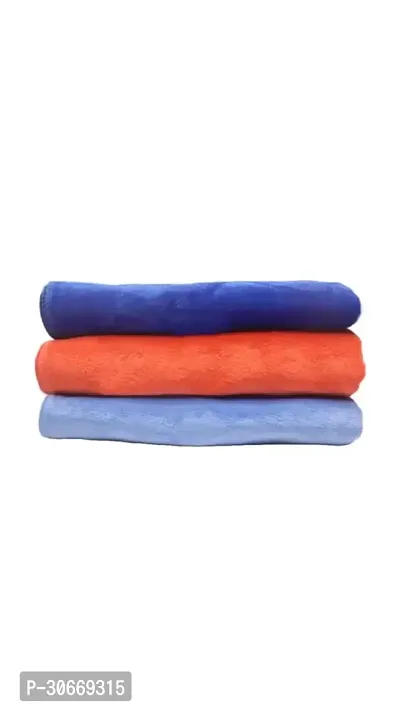 shinero softch 400gsm Microfiber Towel Multipurpose Cloth Pack of 3 Multicolour 3