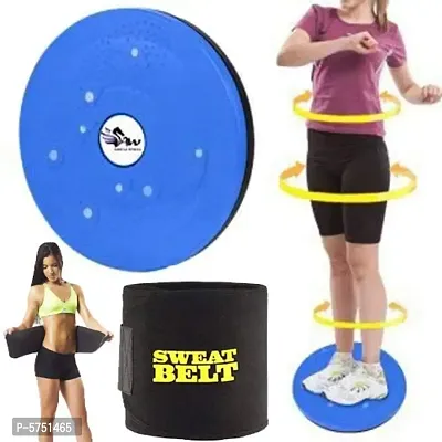 Tummy Twister With Sweat Belt For Belly Burner, Weight Loss, Tummy Fat Cutter. Home Gym Equipments.-thumb0