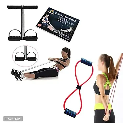 Tummy Trimmer Stomach And Equipment With Chest Expander Rope Workout Pulling Exerciser Fitness Exercise Tube Sports Yoga For Men And
