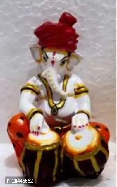 Lord Ganesha Ganesh Ganpati Hindu Figurine Show Peace Murti Idol Statue-thumb0