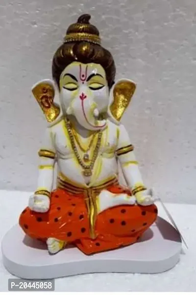 Lord Ganesha Ganesh Ganpati Hindu Figurine Show Peace Murti Idol Statue-thumb0