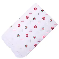 100%Cotton Premium White Printed Bath Towel for Men, Women and Kids. 400gsm; Suitable for Bath, Travel, Hotel, Spa, Gym, Yoga, Saloon, Sports. Pack of 1 pcs. White Printed (30x60inch)-thumb1