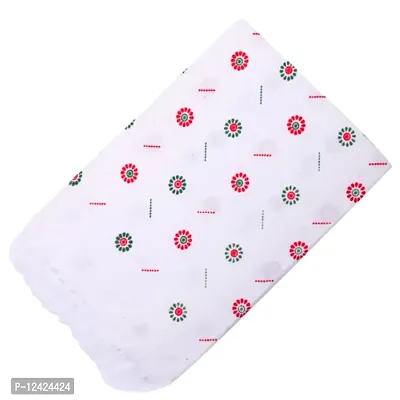 100%Cotton Premium White Printed Bath Towel for Men, Women and Kids. 400gsm; Suitable for Bath, Travel, Hotel, Spa, Gym, Yoga, Saloon, Sports. Pack of 1 pcs. White Printed (30x60inch)-thumb2