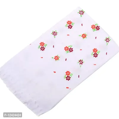100%Cotton Premium White Printed Bath Towel for Men, Women and Kids. 400gsm; Suitable for Bath, Travel, Hotel, Spa, Gym, Yoga, Saloon, Sports. Pack of 1 pcs. White Printed (30x60inch)-thumb3