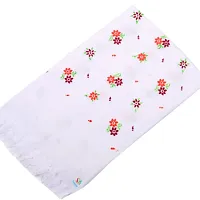 Fassify? 100%Cotton Premium White Printed Bath Towel for Men, Women and Kids. 400gsm; Suitable for Bath, Travel, Hotel, Spa, Gym, Yoga, Saloon, Sports. Pack of 2 pcs. White Color (30x60inch)-thumb2