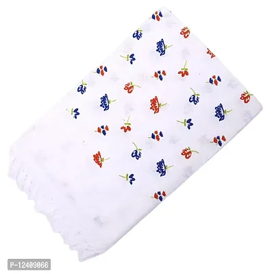 100%Cotton Premium White Printed Bath Towel for Men, Women and Kids. 400gsm; Suitable for Bath, Travel, Hotel, Spa, Gym, Yoga, Saloon, Sports. Pack of 4 pcs. White Printed (30x60inch)-thumb5