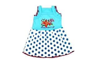 Fassify? 100% Cotton Colorful Printed Trendy Stylish New Born Baby Girl?s Sleeveless Frock/Dress/Jablas; Multicolor; Multi Design-thumb2