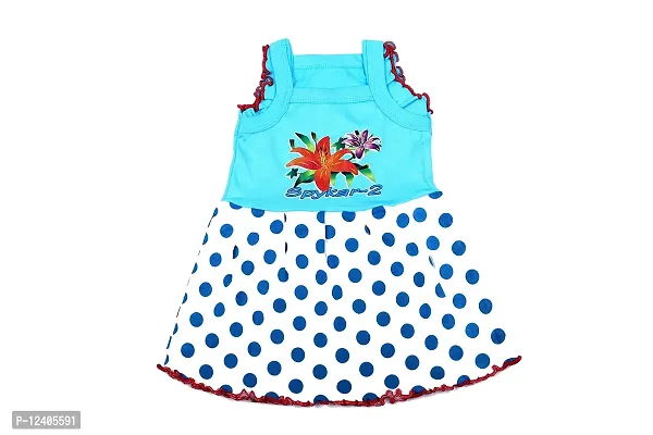 Fassify? 100% Cotton Colorful Printed Trendy Stylish New Born Baby Girl?s Sleeveless Frock/Dress/Jablas; Multicolor; Multi Design-thumb3