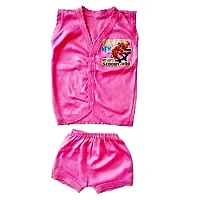 New Born Baby Boy  Girls Stylish Trendy Cute Jablas/Top/T-Shirt and Shorts Dress set . Pack of 5 pc Set (0-3;3-6;0-6 Months)-thumb4