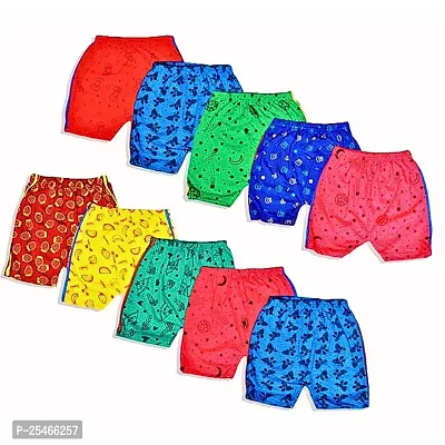 Multicolor Cotton Casual Shorts with Regular Fit  for Boys and Girls (Unisex) Pack of- 8 PC