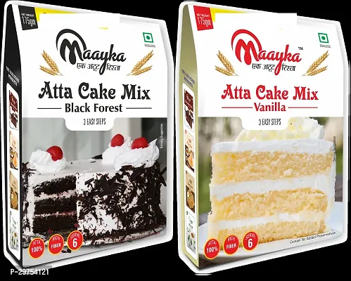 Atta Vanilla  Black Forest Cake Mix Pack of 2-thumb0