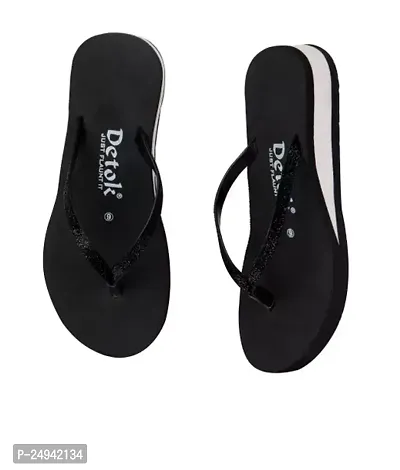 Elegant Black EVA Room Slippers Slippers For Women-thumb0