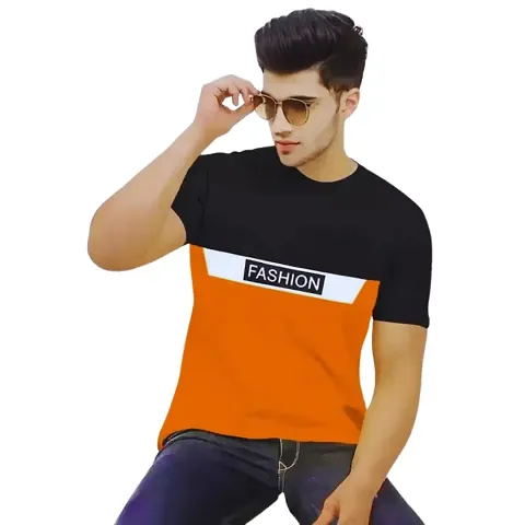 Reliable Blend Round Neck Tees For Men