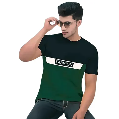 Reliable Blend Round Neck Tees For Men