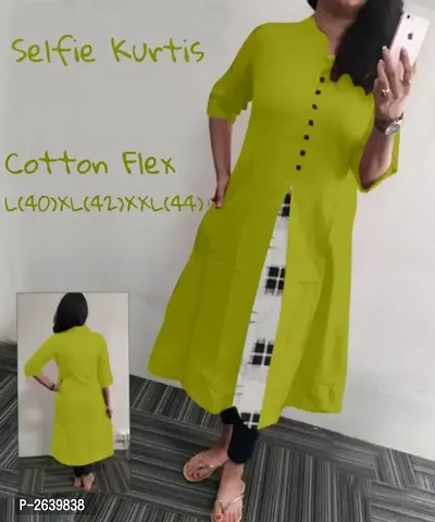 Trendy Cotton Flex Selfie Kurta-thumb0