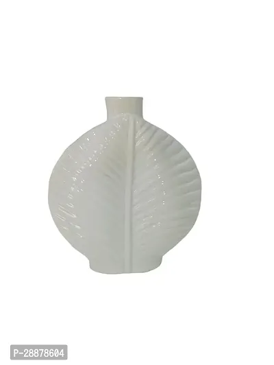 Modern Ceramic Leaf Shape Flower Vase