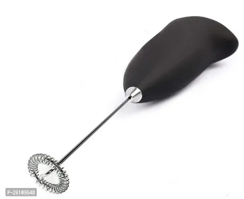 Milk Coffee Frother Foamer Whisk Mixer Stirrer Egg Beater Kitchen Tool Black-thumb0