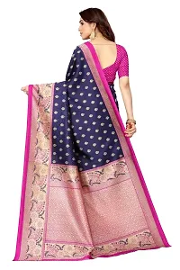 Women?s Woven Zari Work Art Silk Designer Saree With Unstitched Blouse Piece. (Blue)-thumb1