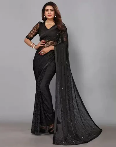 Elegant Art Silk Saree with Blouse piece 