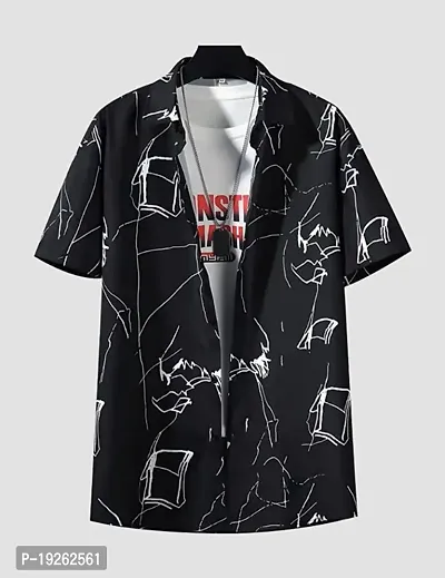 Stylish Fancy Lycra Casual Shirts For Men-thumb0