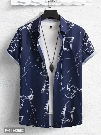 Stylish Fancy Lycra Casual Shirts For Men-thumb0