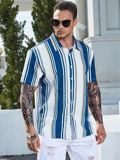 Must Have Polyester Spandex Short Sleeves Casual Shirt 