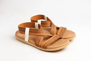 Toad TAN-BROWN FLAT CASUAL SANDAL FOR WOMEN-thumb4