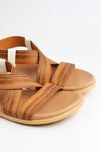 Toad TAN-BROWN FLAT CASUAL SANDAL FOR WOMEN-thumb1