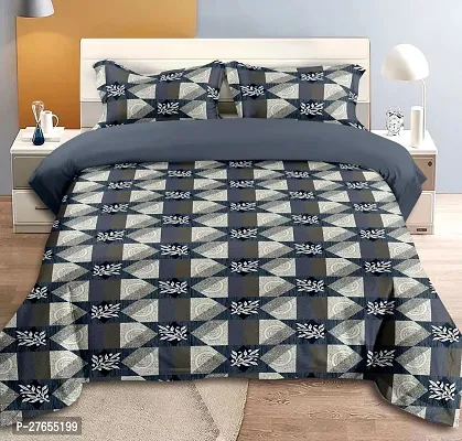 Comfortable Cotton Printed Double Bedsheet With Pillow Covers