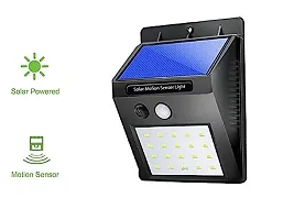 20 Led Solar Motion Sensor Light, Plastic Outdoor Weatherproof for Driveway Garden Path Yard, Multicolor-thumb2