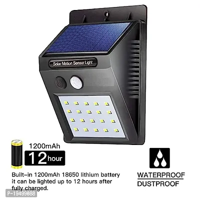 20 Led Solar Motion Sensor Light, Plastic Outdoor Weatherproof for Driveway Garden Path Yard, Multicolor-thumb5
