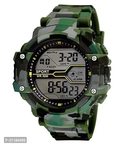 Premium Military Green Army Digital Sport Black Dial Sports Men's and Boy's Watch-thumb2